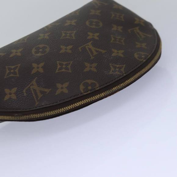 LOUIS VUITTON Monogram Trousse Demi Ronde Cosmetic Pouch M47520 LV Auth 77563 - Picture 5 of 16